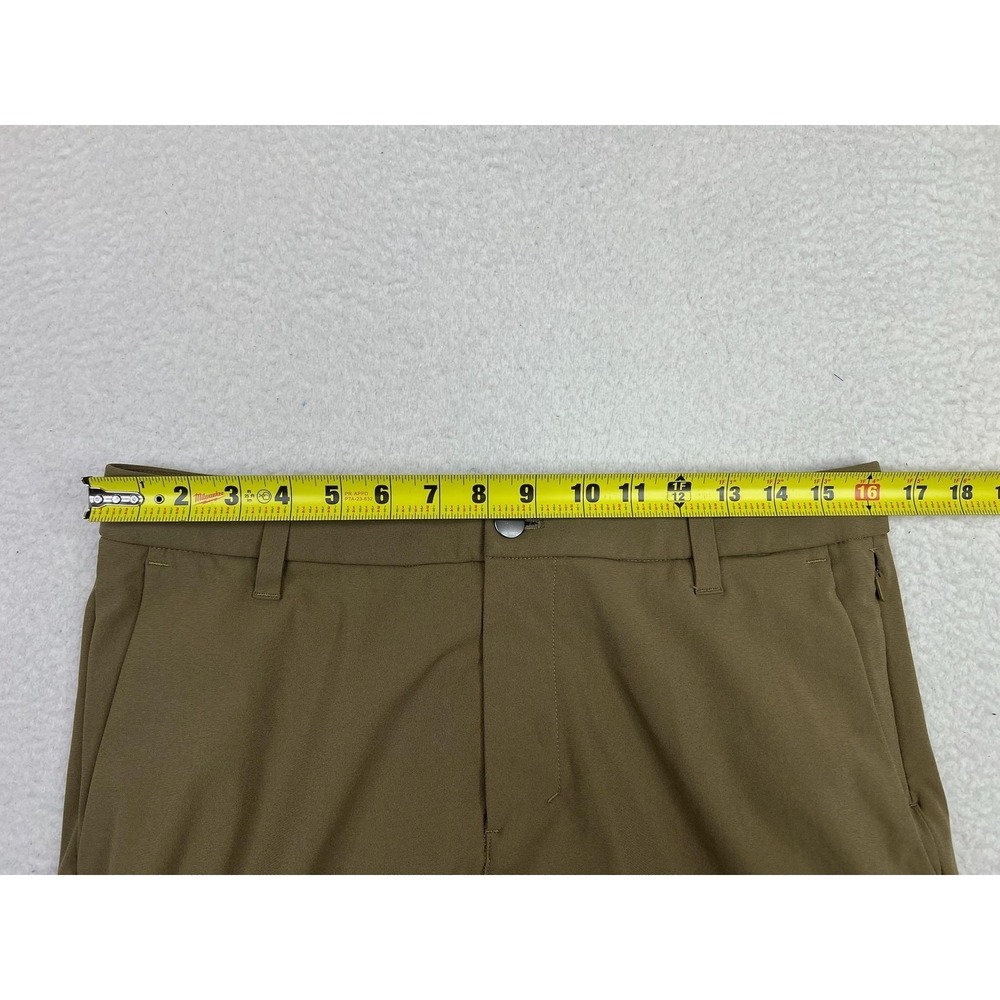 Lululemon Commission Pant Classic Mens 32 Brown Slim Microfiber Chino LM5AEWS - Picture 8 of 12